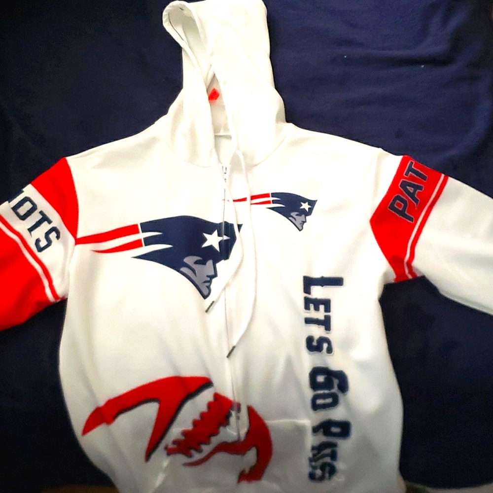 New England Patriots zip down hoodie!